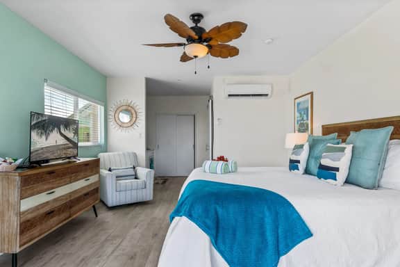 The Blue Iguana Oceanfront Studio Cottage in East End